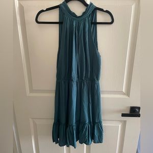 Tie back halter dress